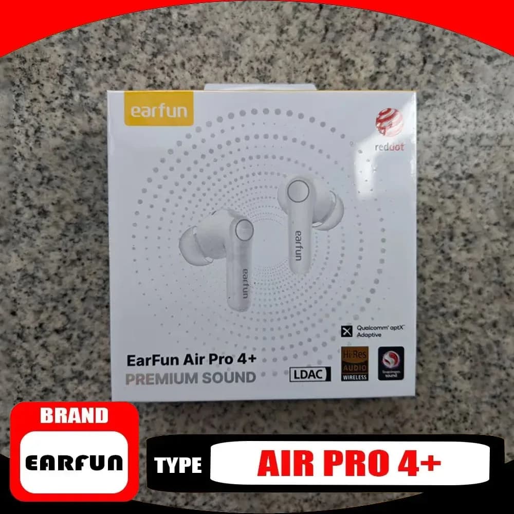 Auricolari Wireless EarFun AirPro4+ con 6 Microfoni AI, Cuffie Bluetooth con Cancellazione Attiva del Rumore, Supporto LDAC, Regalo Ideale