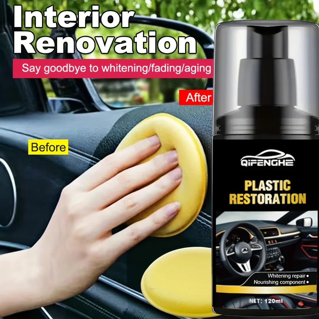 Agente di riparazione della plastica automobilistica-cera aggiornata per interni auto nutriente, pannello dello strumento di protezione Uv a lunga durata e Trim Stri