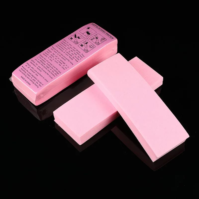 3 colori 100 pz/pacco rimozione tessuto non tessuto panno per il corpo rimozione dei capelli rotoli di carta cerata depilazione epilatore striscia di cera carta
