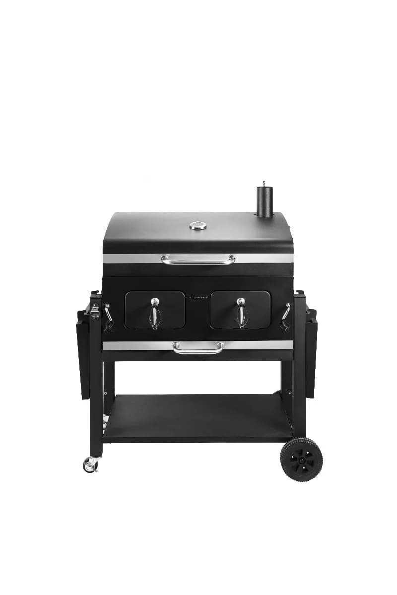 Airo 2025 Griglia BBQ a Carbone per Esterni con Tavolini Laterali, Affumicatore Portatile Perfetto per Campeggio, Picnic, Tailgating, Giardino