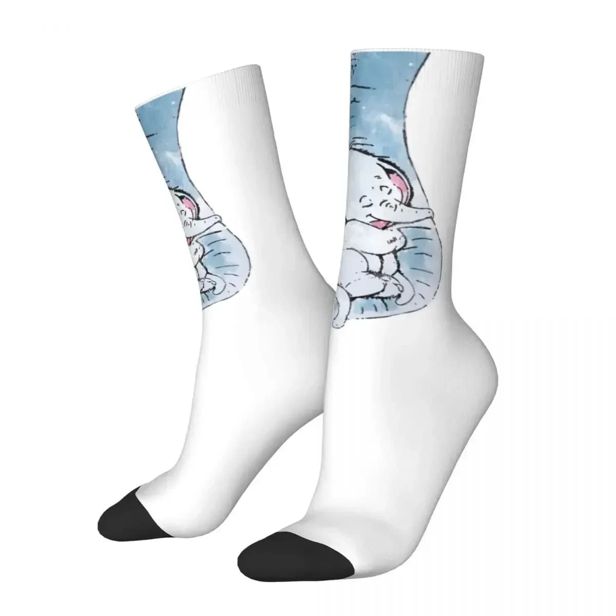 Dumbo And His Mother Socks Harajuku High Quality Stockings All Season Long Socks Accessories for Unisex Gifts