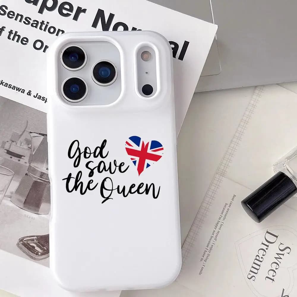 Cover per iPhone S-Save the Queen trasparente antiurto morbida in gelatina per iPhone 17 16 15 14 13 12 11 Pro Max Plus Mini