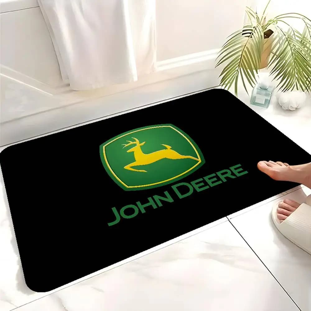 J-John-Logo-Deeres Anime Room Mats Cheaper Anti-slip Modern Living Room Balcony Printed Welcome Rug