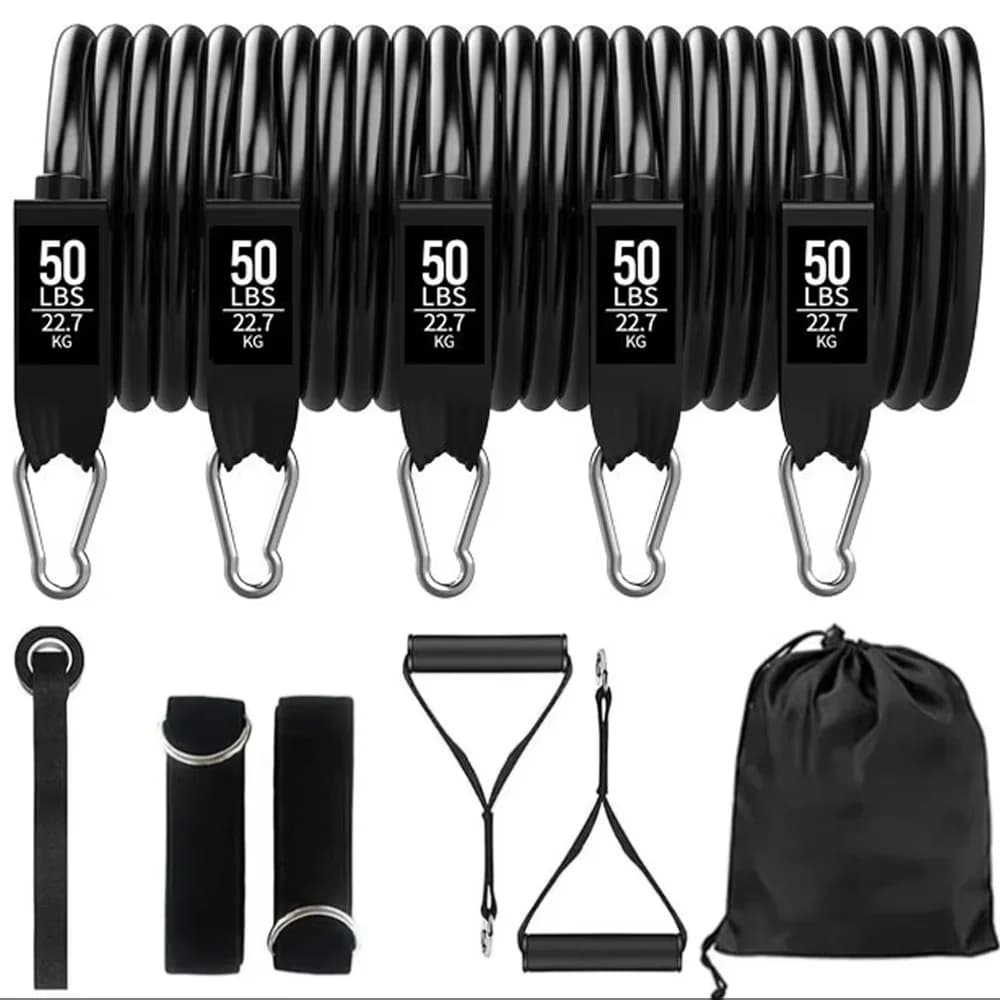 Resistance Strap Set, Sports Strap with Door Anchor, Handle, Handbag, Leg and Ankle Straps for Resistance Training, Unisex