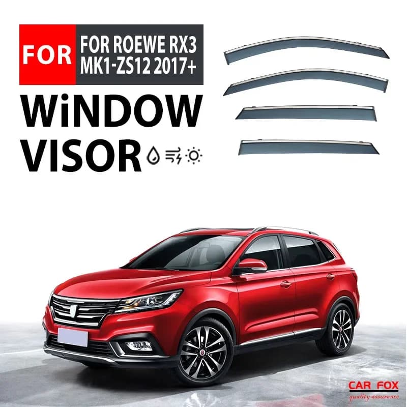 Per ROEWE RX3 Pro 2017+ Deflettori Finestrini Auto, Tendine Parasole Antipioggia per Finestrini Laterali, Accessori Auto, Kit Carrozzeria