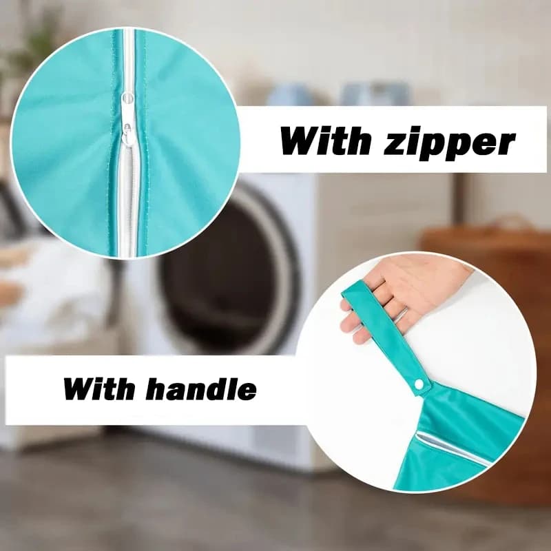 Sacchi per bucato con cerniera, sacco per bucato impermeabile da viaggio, sacchetto impermeabile riutilizzabile con cerniera, sacco per bucato impermeabile per fitness fr1793-fro