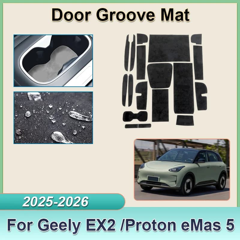 Per Geely EX2 Proton eMas 5 2025 2026 Tappetino in Pelle Antiscivolo per Fessure Porta, Adesivi Decorativi, Accessori Interni Auto