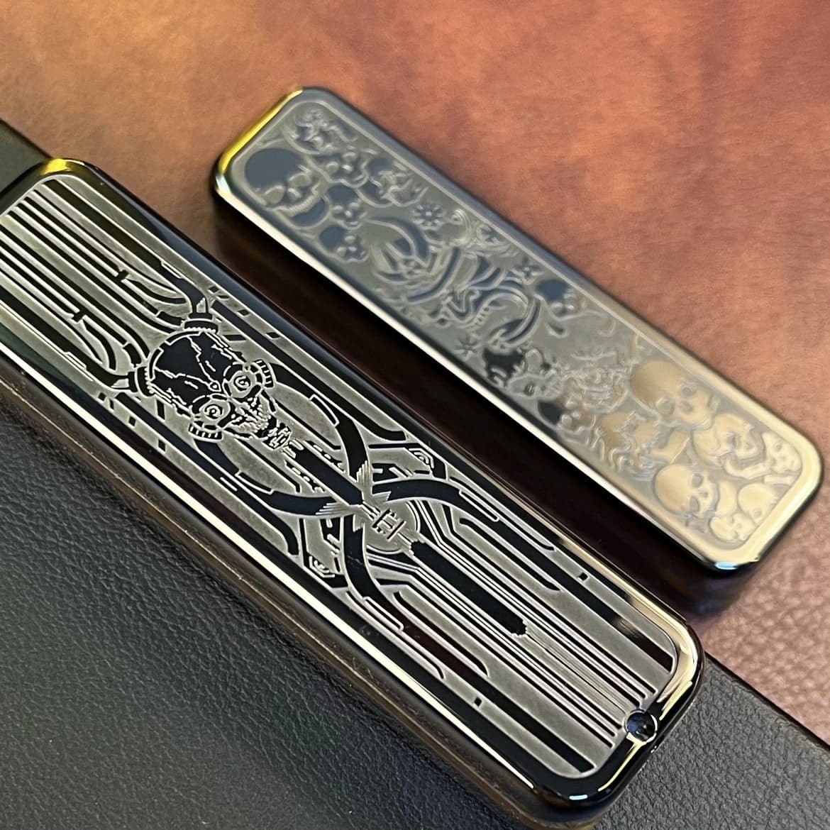 Demonic Passage Fidget Slider Spinner EDC Metallo Acciaio inossidabile Antistress Sensoriale ADHD Agitarsi Giocattoli per ufficio
