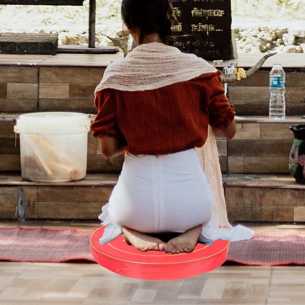 Round Bearing for Meditation, Comfortable Yoga Bearing, Floor Bearing, Large Versatile Mat for Domestic Meditation