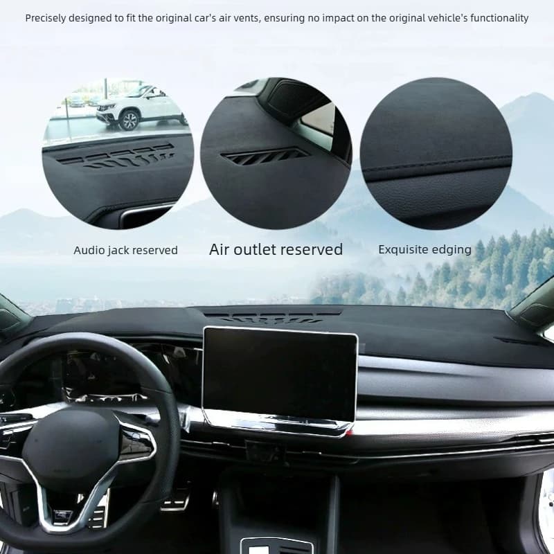 Volkswagen Golf 8 MK8 Central Console Mat, Solar Protection and Anti-Light for Dashboard, Auto Accessories Modified