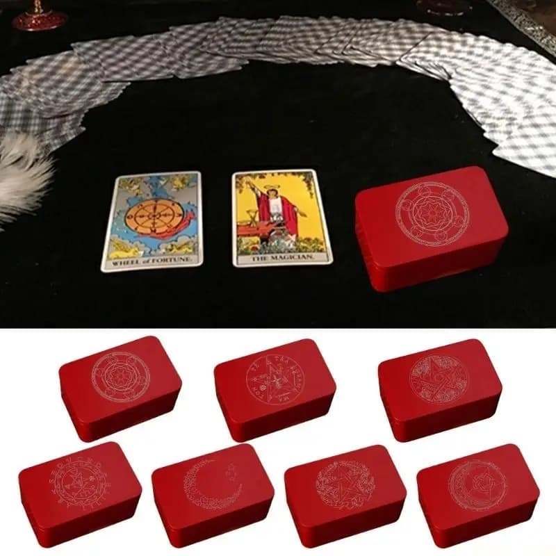 U2JB Scatola portaoggetti rettangolare in metallo Scatola porta carte da gioco Scatola portamonete portamonete Custodia per
