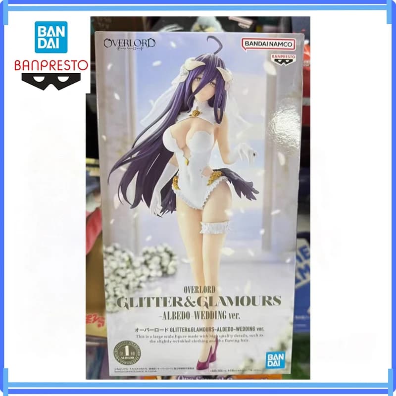 Bandai Disponibile Genuino Banpresto Glitterglamours Overlord Matrimonio Albedo Figura Azione Anime Modello In Scatola Giocattolo Regali