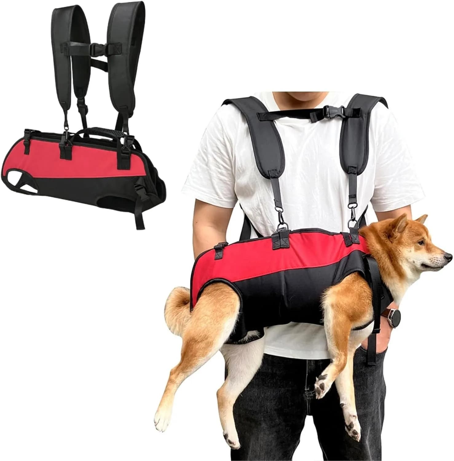 Zaino Porta Cane per Emergenze, Anziani, Disabili, con Lesioni Articolari, Artrite, per Salire e Scendere le Scale e in Auto