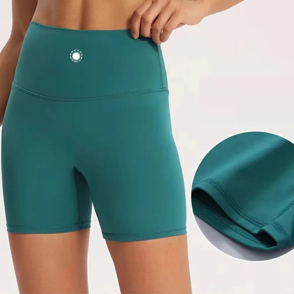 High waist yoga shorts with naked feeling for women Fitness racing shorts Gym racing shorts for summer training