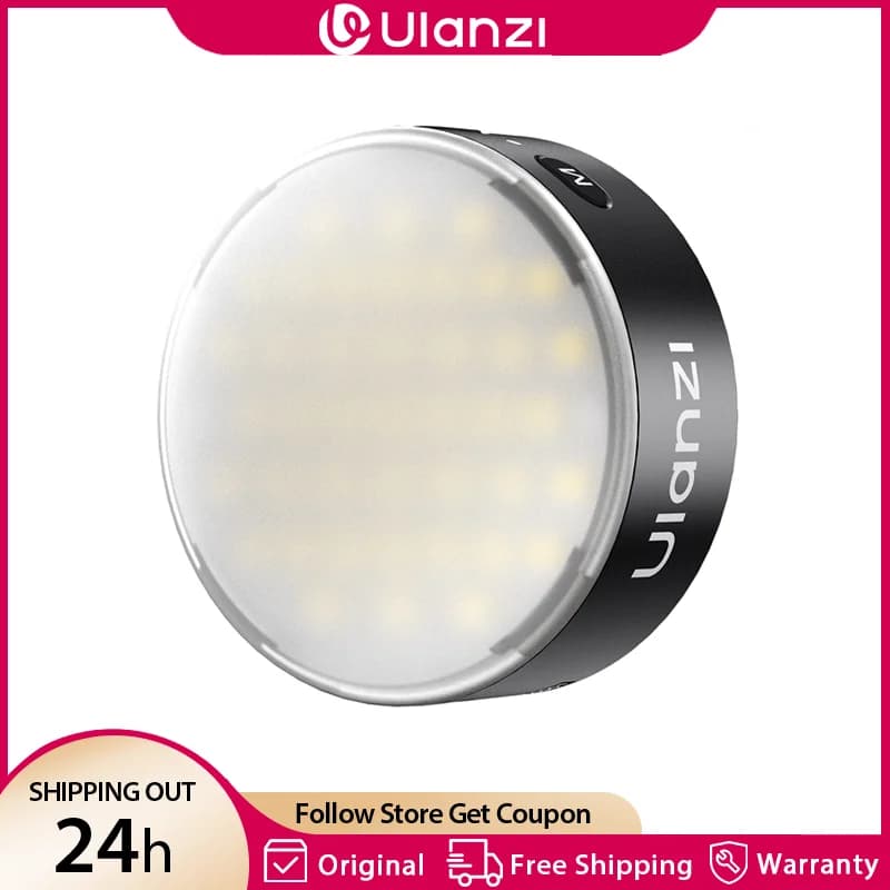 Ulanzi MFL01 Mini Flash Magnetico Portatile per Telefono, Luce di Riempimento Bicolore 2500-8500K, Flash Dimmerabile per iPhone 17 16 Android Vlog