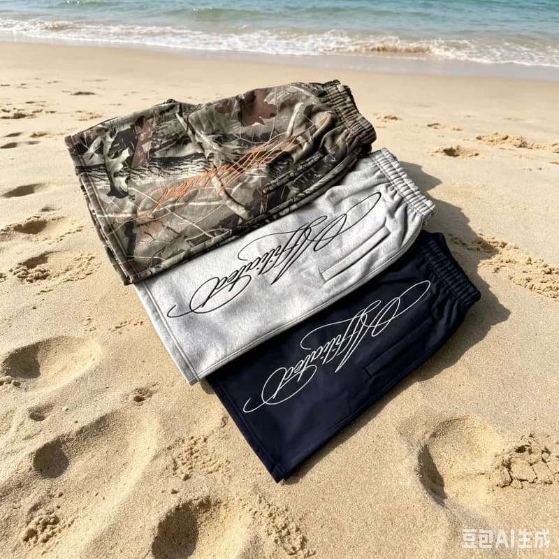 American Letter Embroidered Shorts Men Y2K Retro Casual High Street Trendy Brand High Waist Oversized Straight Casual Shorts