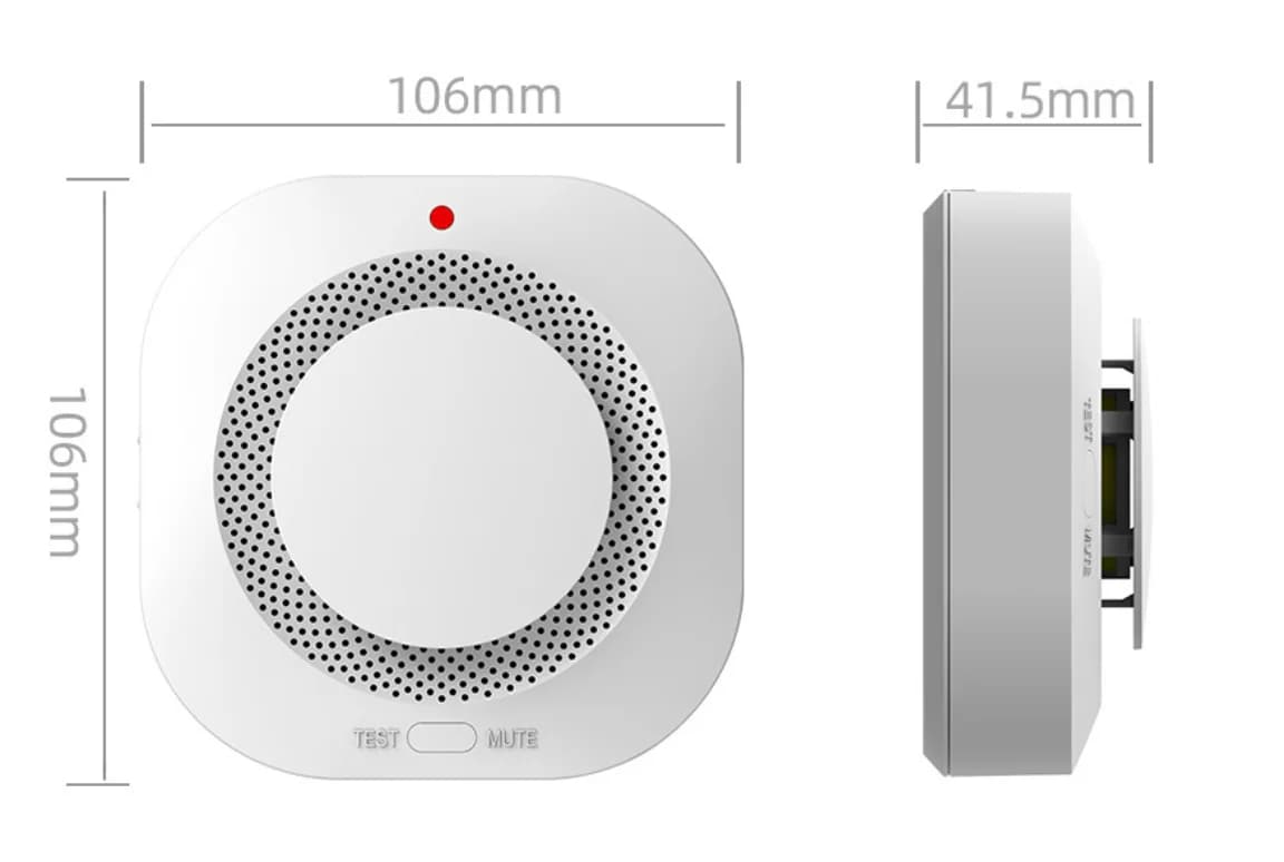 Wireless WIFI Smart Home Smoke Fire Alarm Detector Battery Powered Early Warning System for Kitchen Home Security