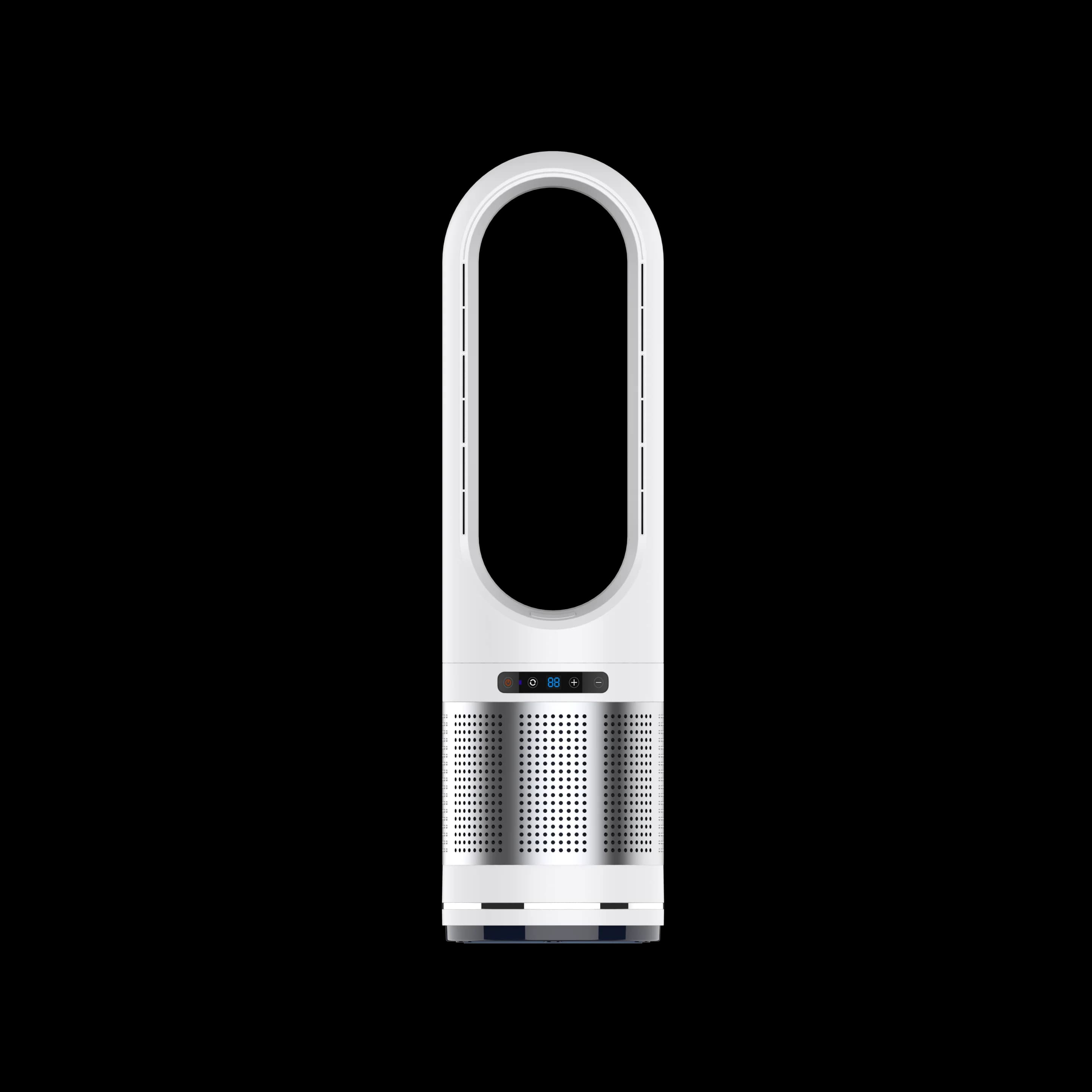 Popolare vendita calda stand ventilatore sterilizzatore domestico portatile elettrico pavimento raffreddamento ad aria ventilatore senza lama purificatore d'aria plastica fredda remota