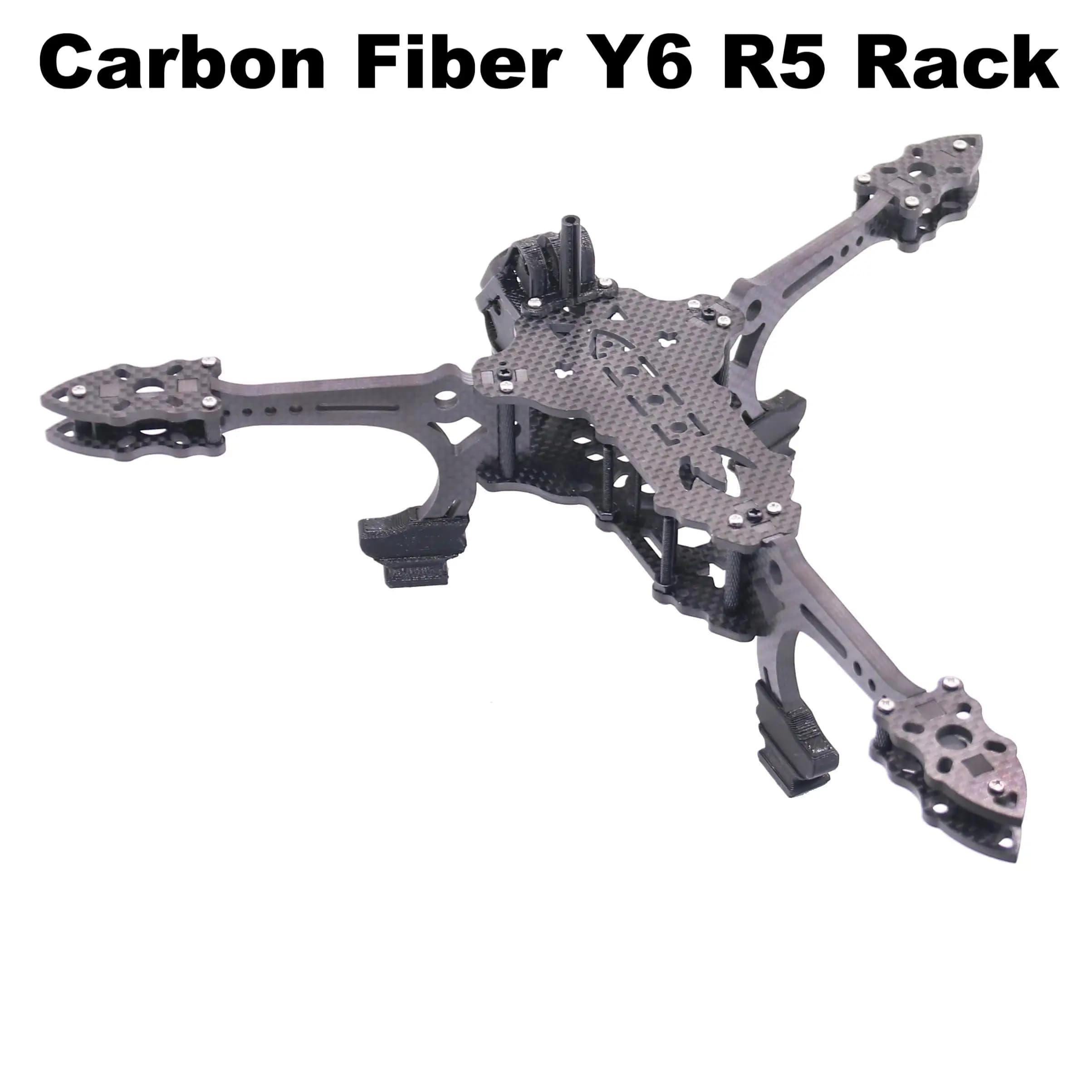 B-CUBE Y6R5 Kit Telaio Drone FPV 5 Pollici in Fibra di Carbonio Quadricottero da Corsa Freestyle INAV Beatflight F722 NOXE Ardupilot FlightControl