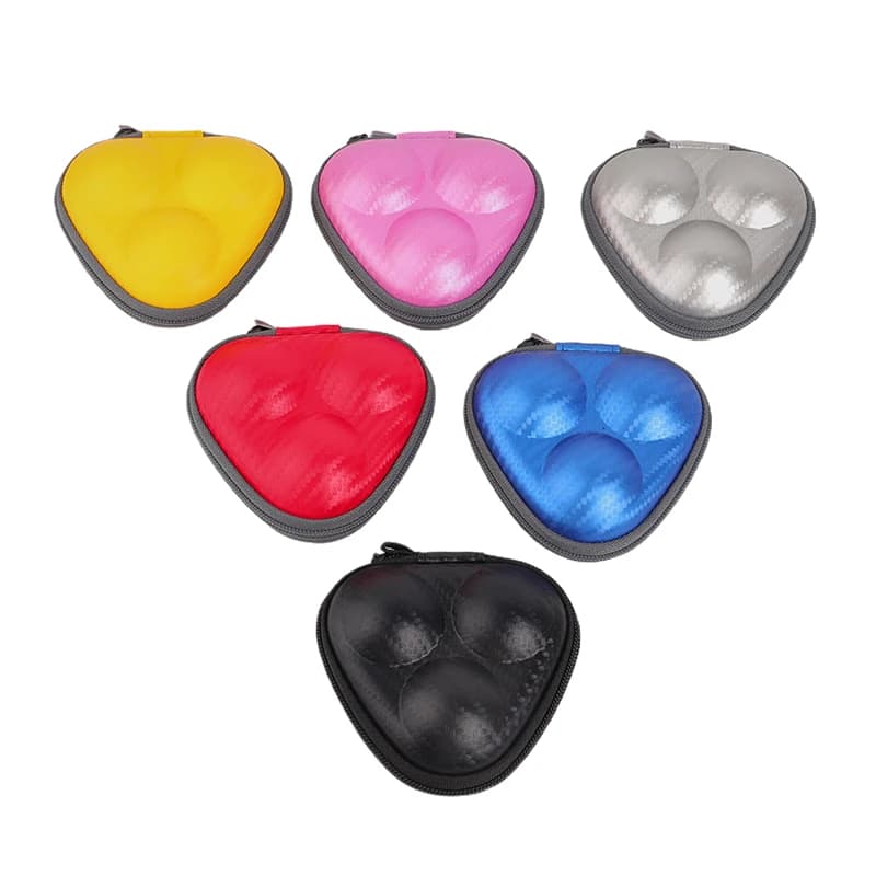 Custodia Rigida per Palline da Ping-pong (3 Palline) in PU, Borsa Organizer Impermeabile per Accessori Sportivi da Interno