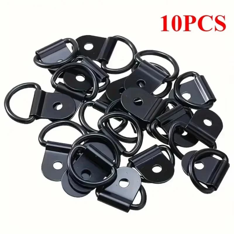 10/20pcs Forma Tie Down Anelli di ancoraggio Ferro Acciaio inossidabile Cargo Tie Down Ring per auto Camion Rimorchi Camper Barche