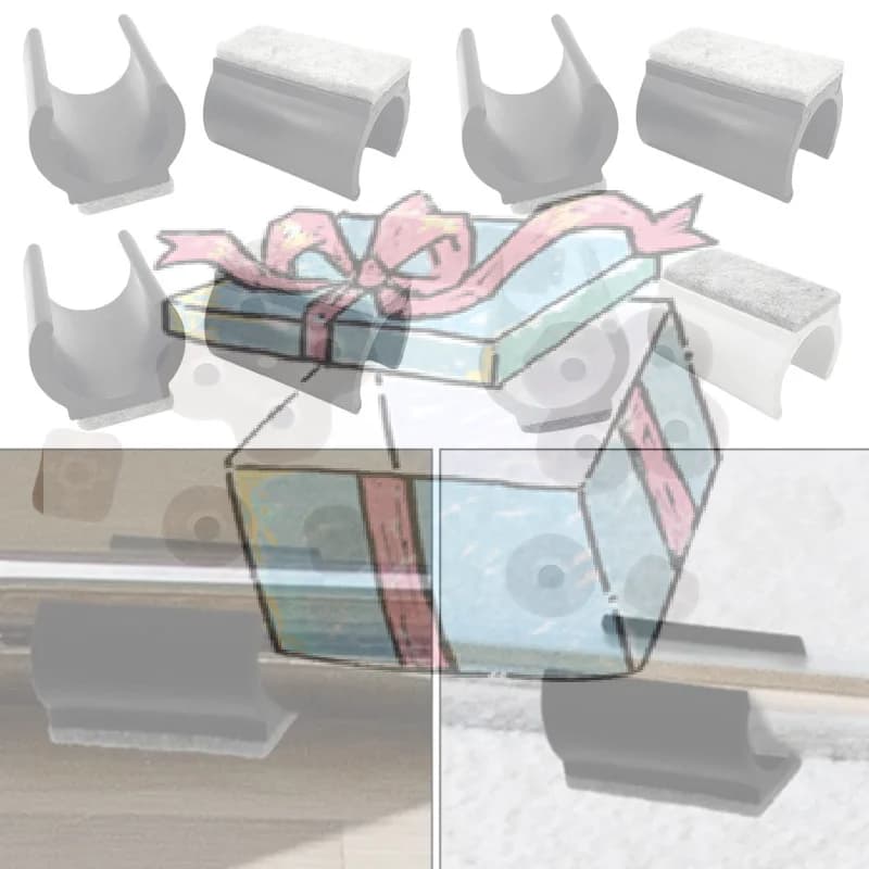 10 pezzi di protezioni per gambe di sedie a forma di U, 19/22/25 mm, antiscivolo, riduzione del rumore, tappi per gambe di sedie, protezioni per pavimenti in feltro, accessori per mobili
