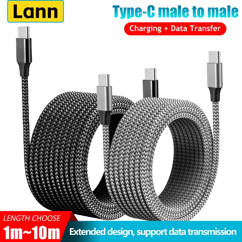 Quick charging cable type C to type C PD 60W Type C 3m 8m 10m Extensible data cable for iPhone 15 Pro Max Huawei Xiaomi Samsung