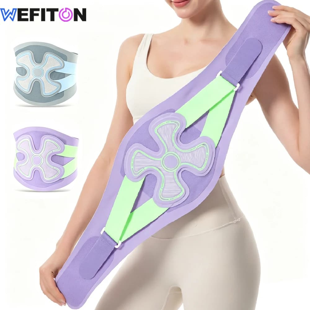 Ultra Thin Tummy Control Back Brace with Detachable 4 Steel & 2 Spring Stays, Compression Lumbar Belt for Running,Hiking,Fitness