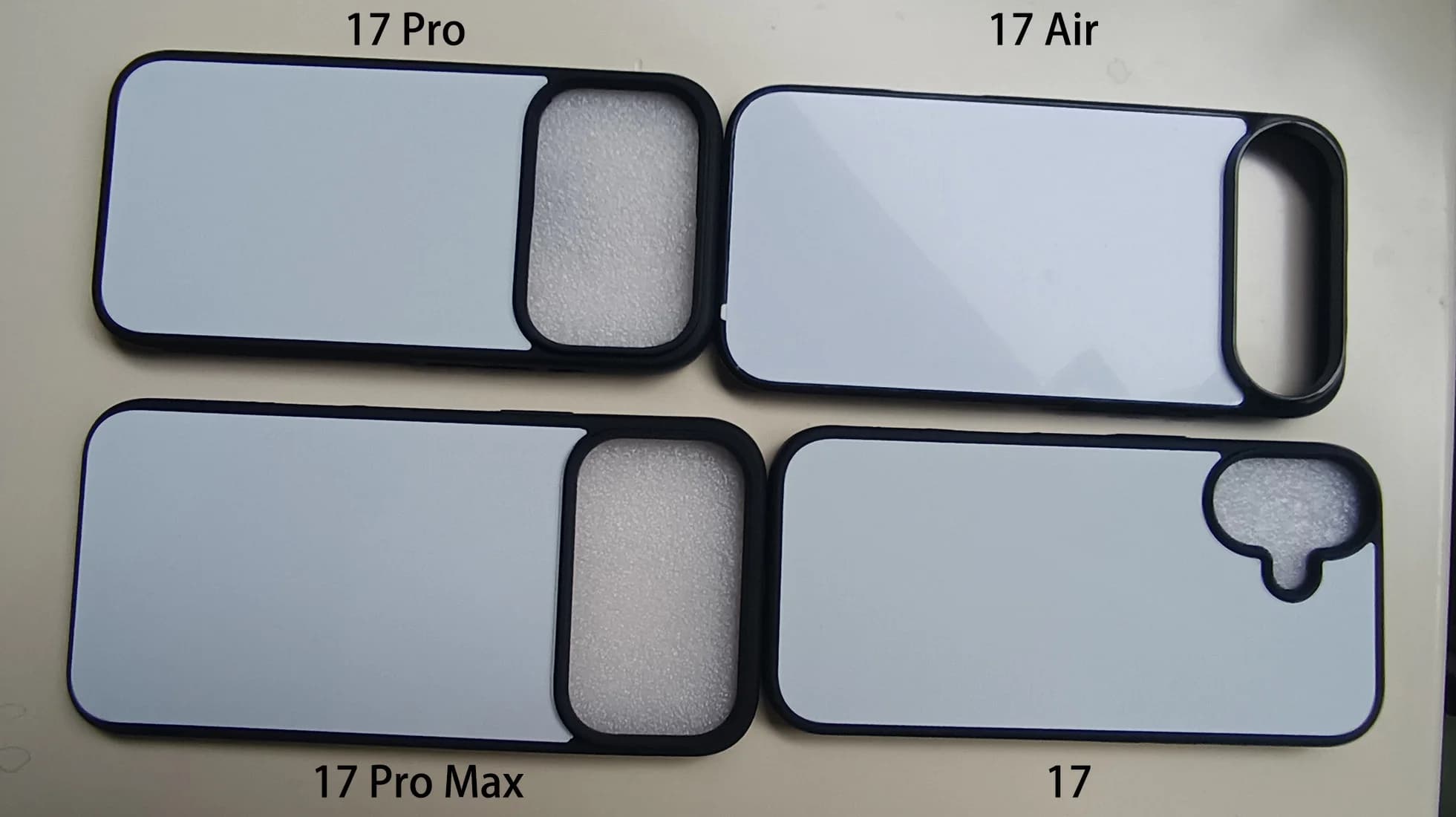 Custodie per telefono vuote a sublimazione per iphone 17 air 16e 16 plus 15 14 13 12 pro 11 max xs xr se 2020 2022 8 7 cover case