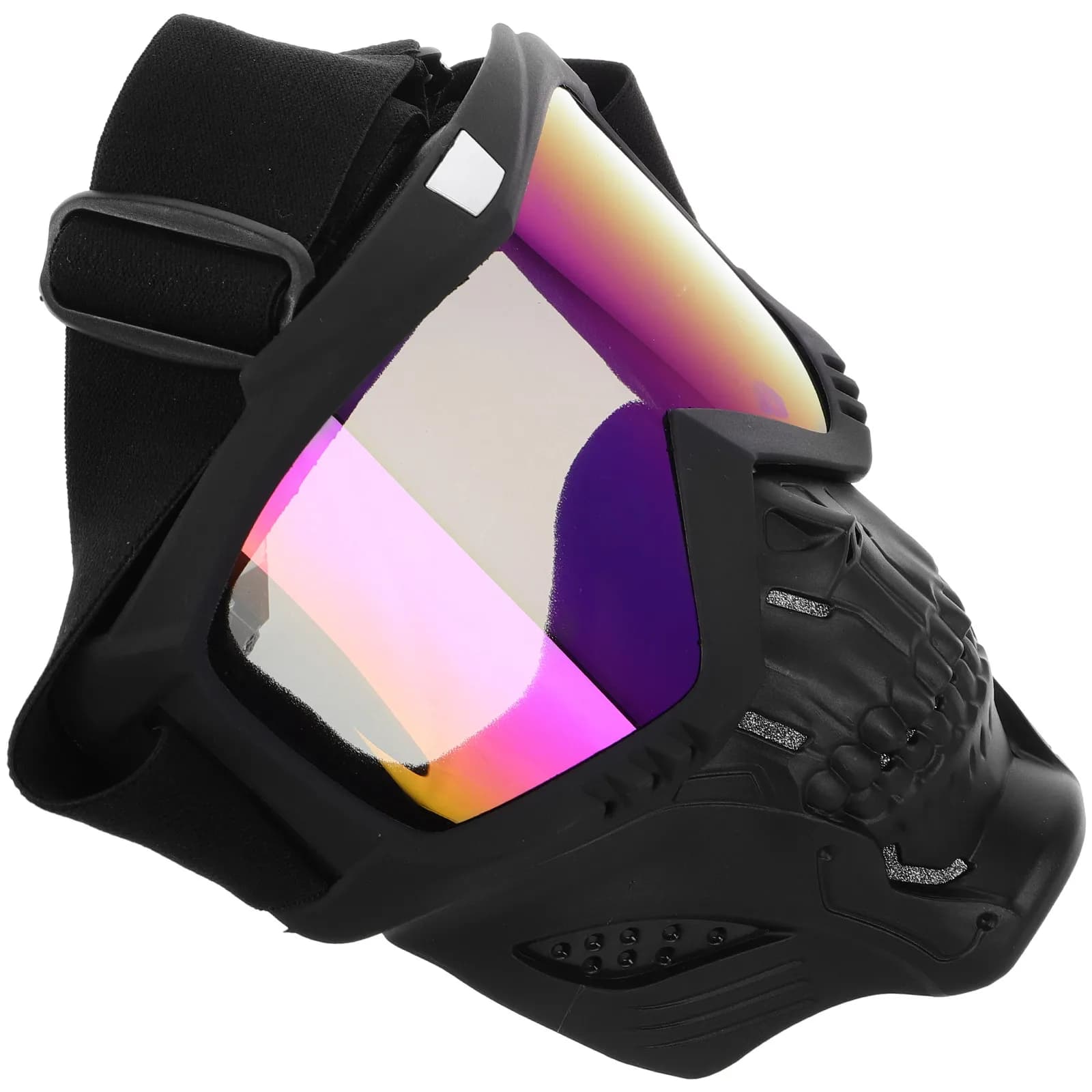 Occhiali da Moto per Uomo, Protezione UV, Antiappannamento, Cinturino Regolabile, Imbottitura in Schiuma Morbida, per Fuoristrada, Dirt Bike, ATV, Motocross, Sci