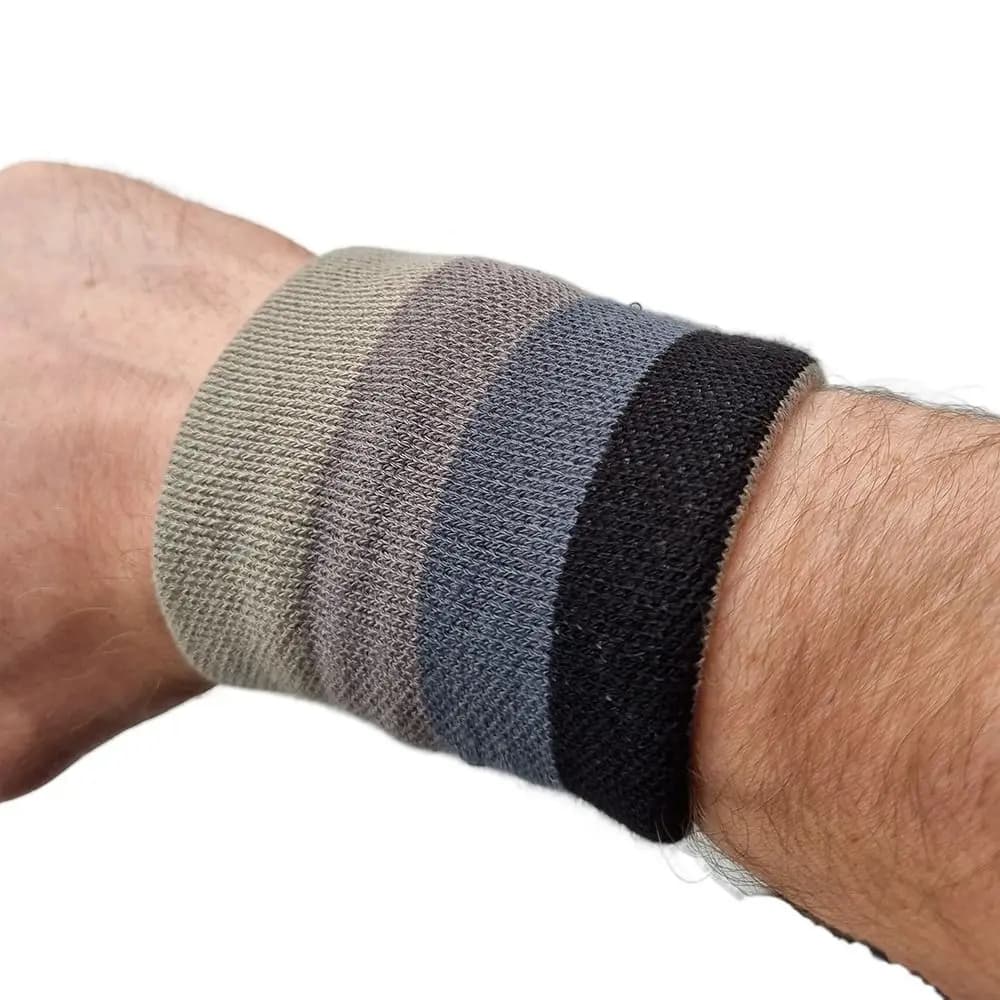 Fascia per il sudore elasticizzata elastica per tennis, badminton, protezione per il polso, polsino da palestra, fascia per il sudore, braccialetto per yoga, protezione per il polso
