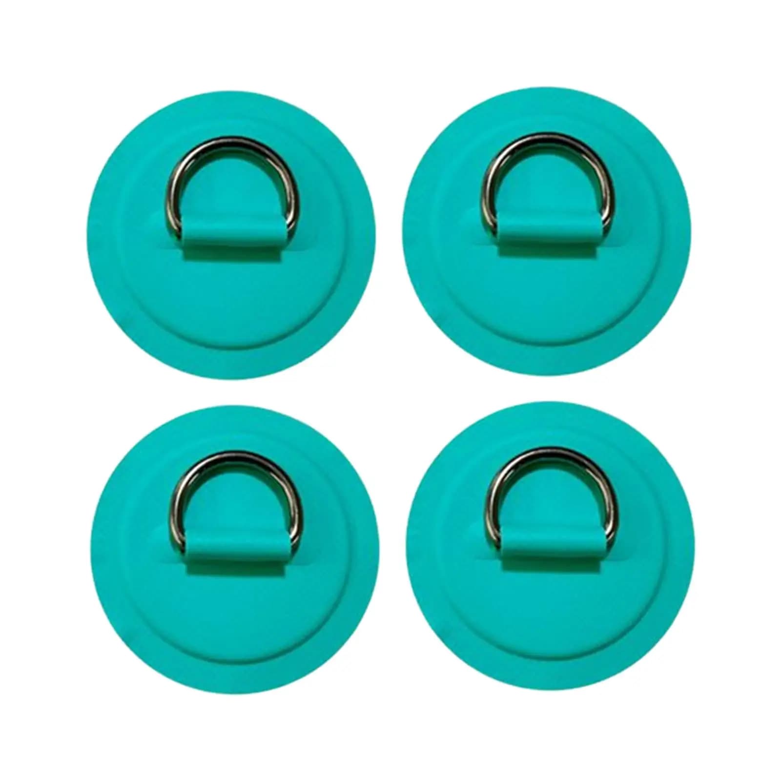 Nylon D Rings Patch 8cm Pad Tie Down Fixed Buckle Set for Inflatable Boat Dinghy Kayak Paddle Board