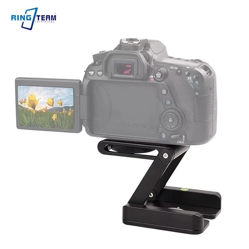 Z Flex Tilt Head DSLR Staffa pieghevole Treppiede Supporto per fotocamera Supporto per piastra a sgancio rapido per fotocamera e telefono