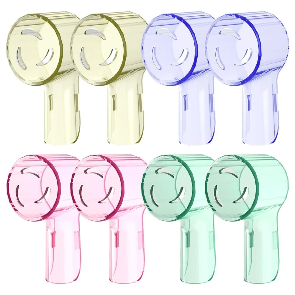 Dust caps for 4/8 pcs toothbrush heads, head protectors compatible with Oral B series electric toothbrush heads and I