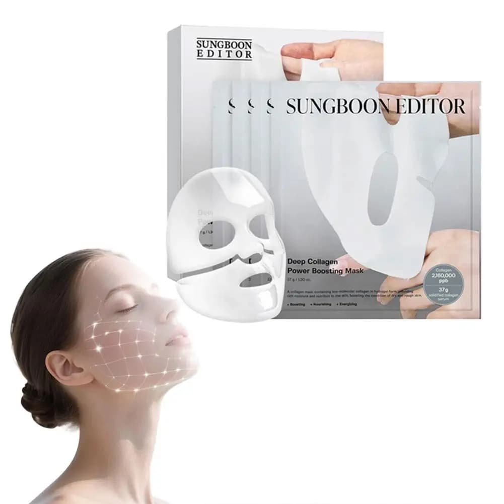 Coreano SUNGBOON EDITOR Real Collagen Sleeping Pack 37g Maschera gel a basso molecolare Lift Pelle liscia e ruvida Maschera idratante antirughe