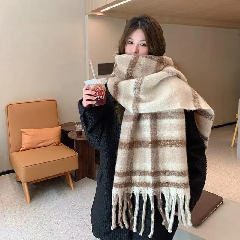 2025 Hot Winter Thickness Hot Women's Scarf Cachemire & Impacchi Pashmina Handkerchief Long Tessel Echarpe