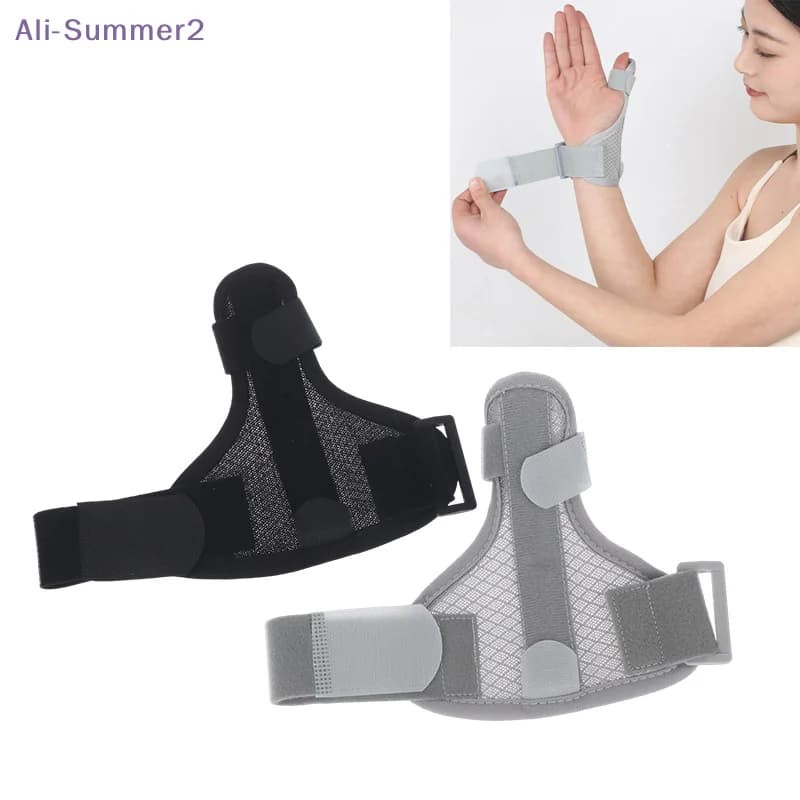 {Summer2} Supporto regolabile per polso e pollice, tutore a compressione fissa con piastra in lega di alluminio per il recupero da infortuni al polso e al pollice (1 pezzo)