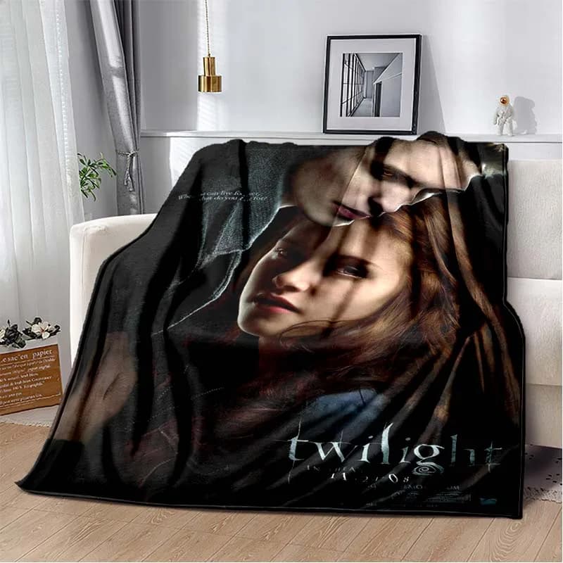 Coperta stampata The Twilight Saga, coperta calda per bambini, morbida e confortevole, per casa e viaggio, regalo di compleanno