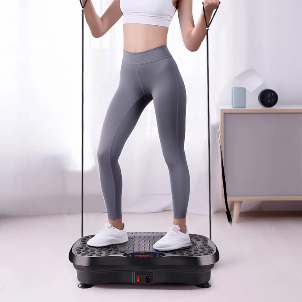 Fat Shaking Machine Exercise Machine with Vibrant Plate Compatible with Bluetooth Vibration Support for Adjustable Speed Training for Weight Loss
