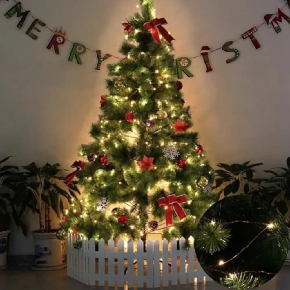 6 pezzi luci a corda leggiadramente impermeabili 10 luci/20 luci 1 metro/2 metri luci stellate lucciola scintillanti luci a stringa scintillanti a LED