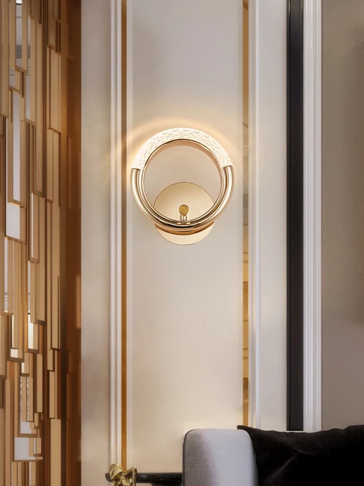 Lampada da parete ad anello minimalista Apparecchi di illuminazione per interni moderni Lampada da parete per soggiorno Lampada da parete per scale Lampada da parete per loft