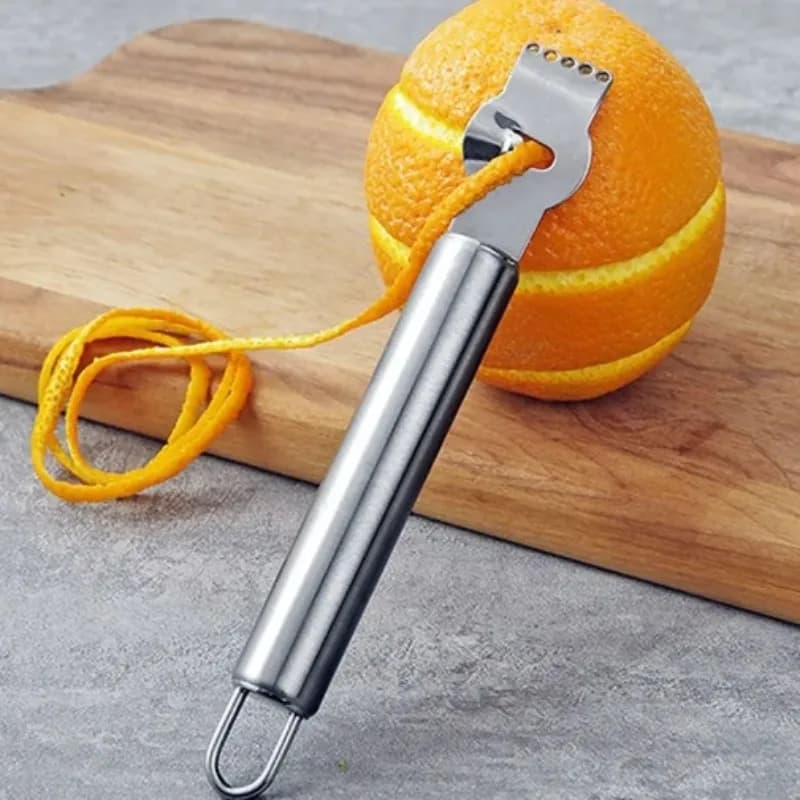 1 Pcs Stainless Steel Lemon Citrus Peeler Tool Kitchen Fruit Vegetable Scraper Knife Fine Chef High Quality New