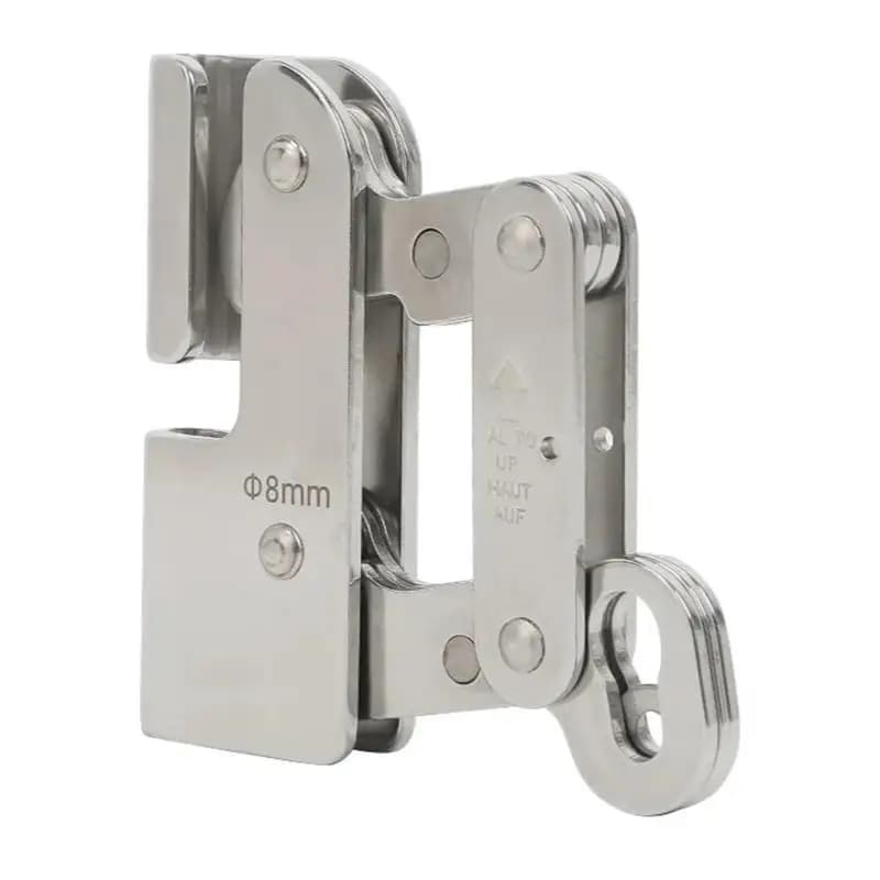 Scaricatore anticaduta per cavi in acciaio da 8 mm 10 mm 12 mm Lavoro ad altezza Maniglia per cavi in acciaio Attrezzatura di protezione dell'energia eolica