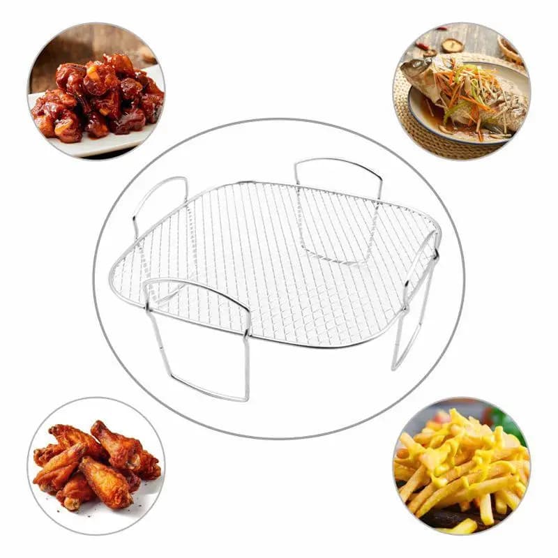 Multifunctional Roasting Grid Compatible Airfryer Dishydrate Grid for Barbecue Steamed Roast for Air Frying Accessories Cooking Tools