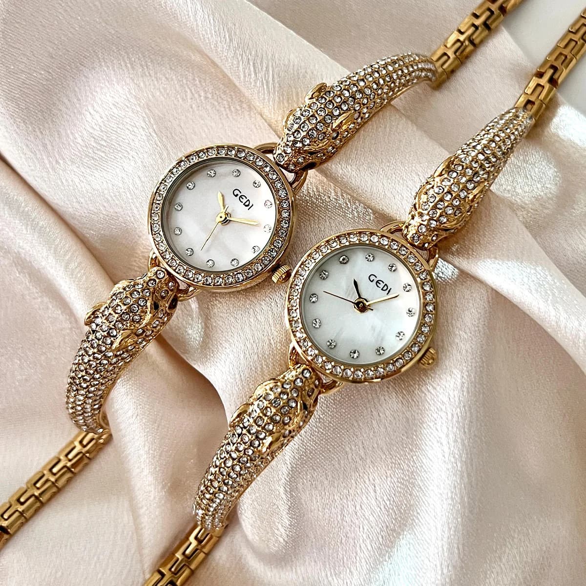 Nuovo Orologio da Polso con Testa di Leopardo Incastonata di Diamanti, Orologio di Lusso Leggero, Impermeabile, Moda Femminile, Orologio al Quarzo