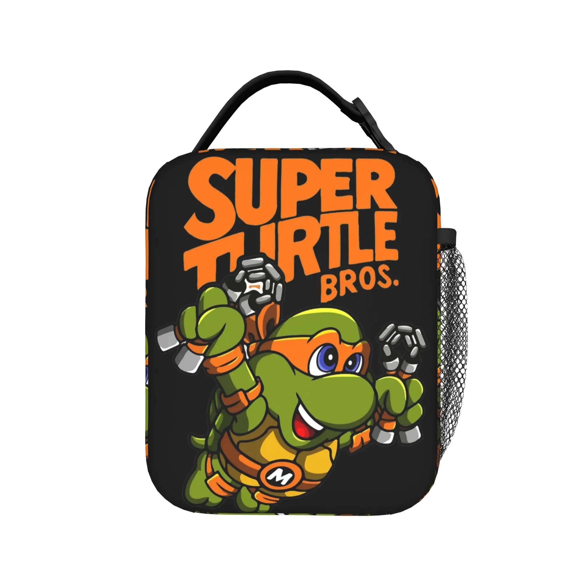 Super Teenage Turtles Funny Cartoon Insulated Lunch Bag Portable ninja turtles Meal Container Cooler Bag Tote Lunch Box School