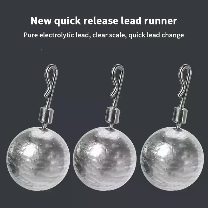 "Set of boxes of 10 pieces of solid lead roundfish; Multiple dimensions 2.5 g-20 g; Wholesale Equipment Accessories