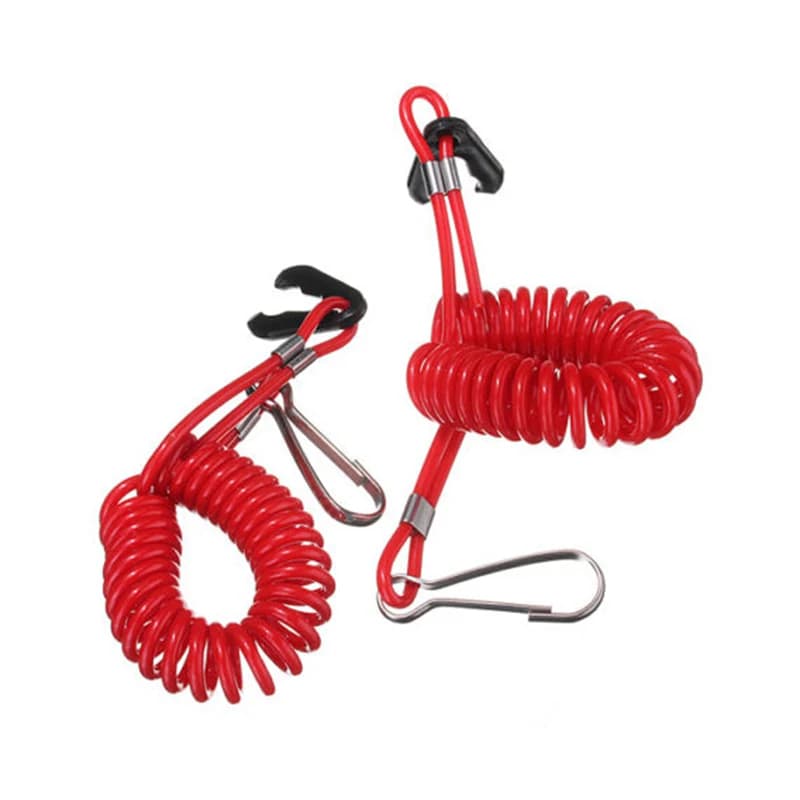 1 Pc Boat Motor Kill Stop Switch Key Rope Safety Lanyard Tether Waterproof Design For Outboard For Honda