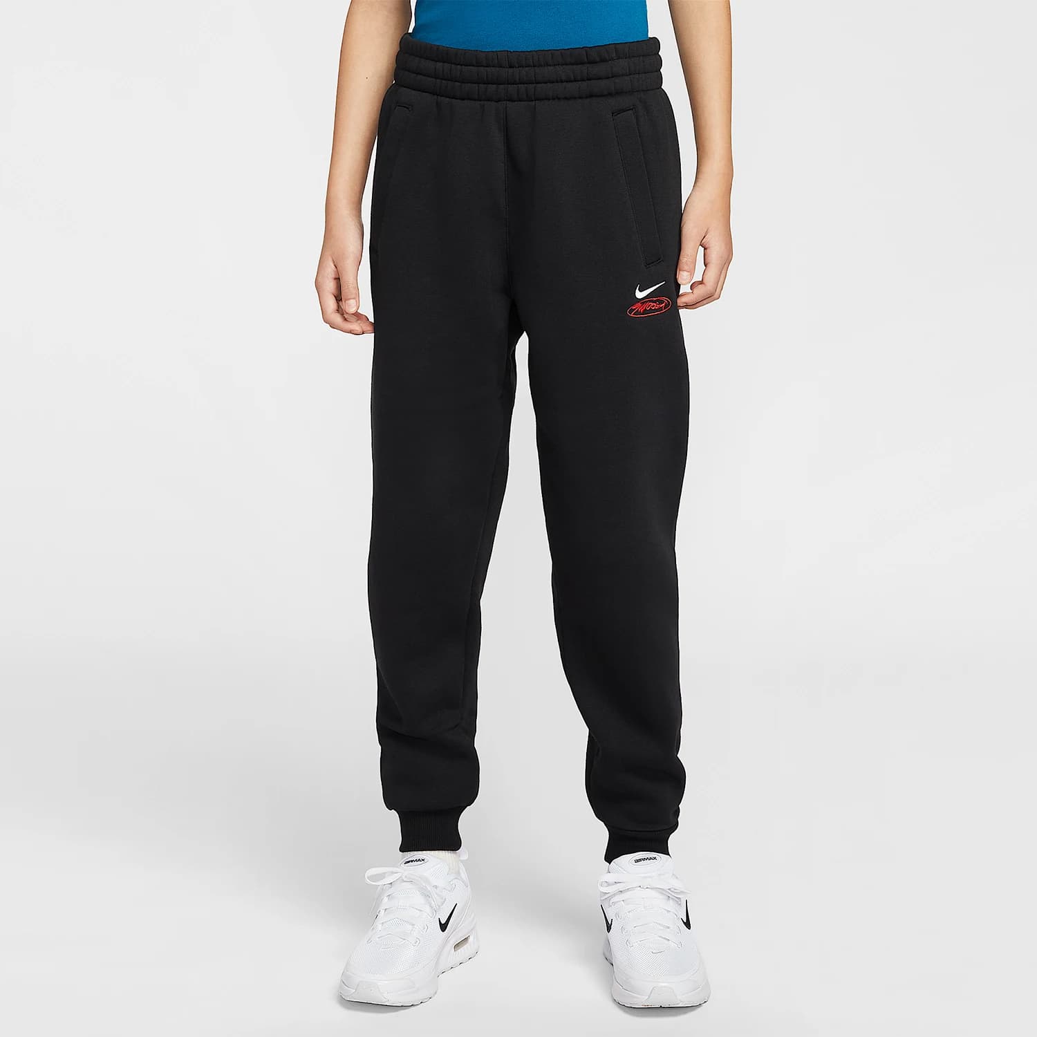Pantaloni casual in pile per bambini Nike originali Sportswear IR4359-010