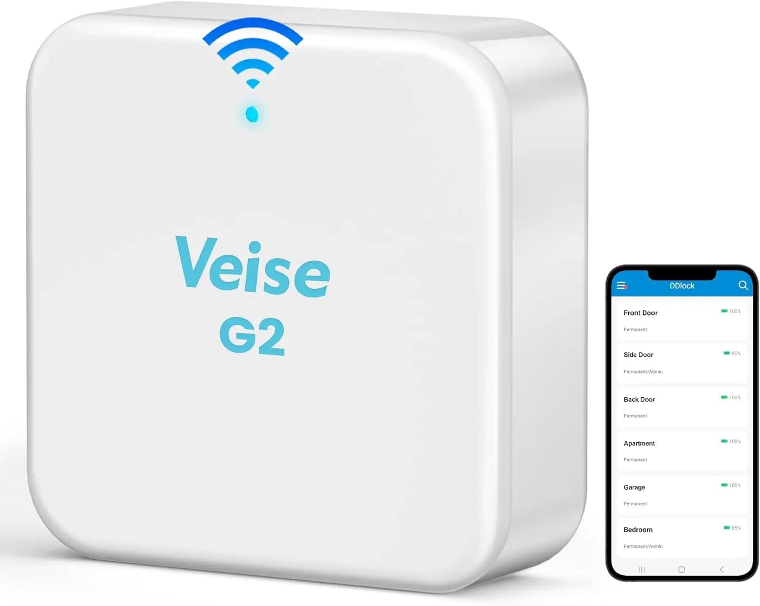 Gateway Wi-Fi Intelligente per Controllo Remoto della Serratura, Compatibile con Alexa e Google Assistant